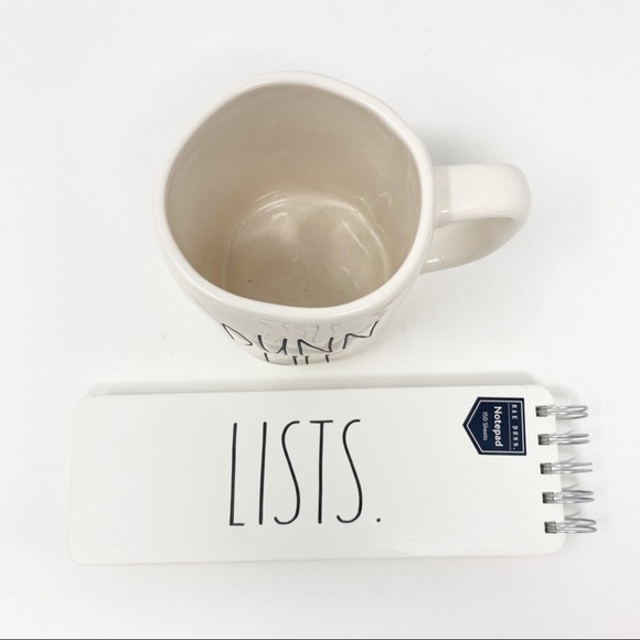 NEW RAE DUNN LL DUNN LIFE Mug & LISTS Notepad Set - Picture 4 of 8